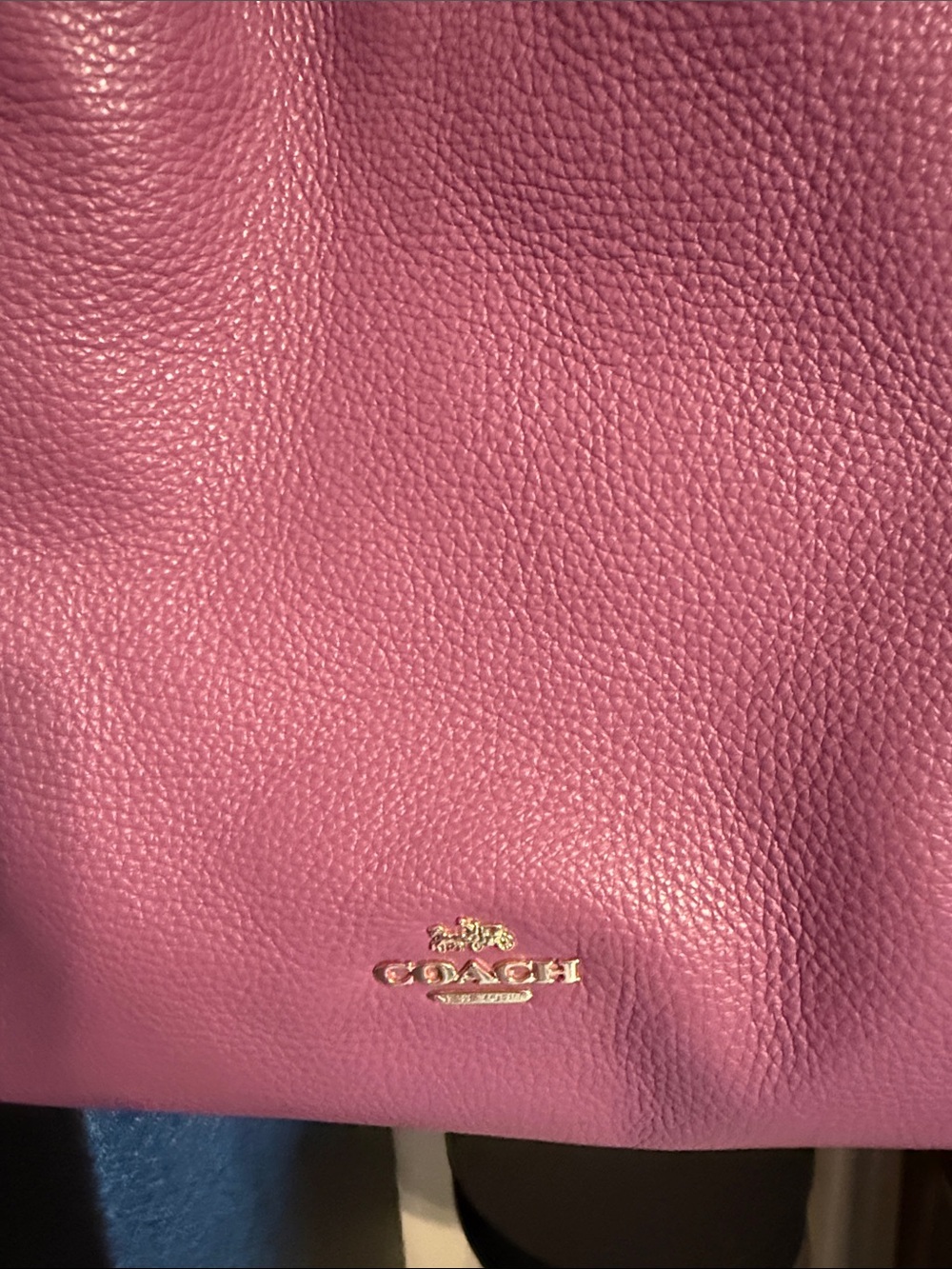 Coach Pebbled Leather Shoulder Bag - Picture 3 of 8